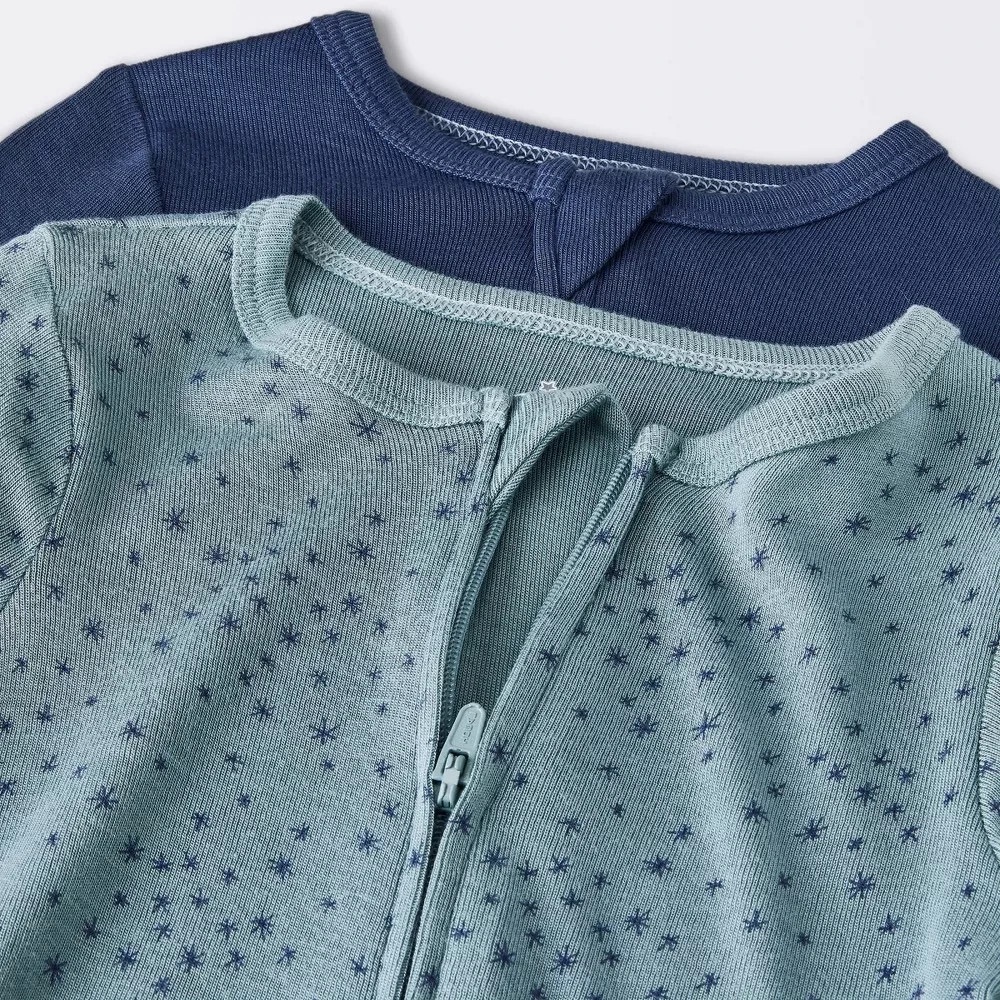 3-6 Months Cloud Island Zipper Pajama Set